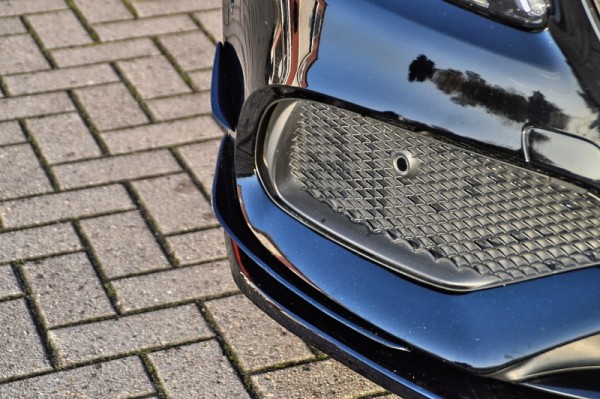 Racing Flaps aus Satz ABS, 4 tlg. hochglanz schwarz Mercedes Benz A-Klasse AMG-Line, W176 MOPF Ab Bj