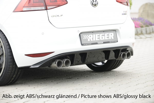 Rieger Heckeinsatz VW Golf 7 GTI Clubsport Diffusor
