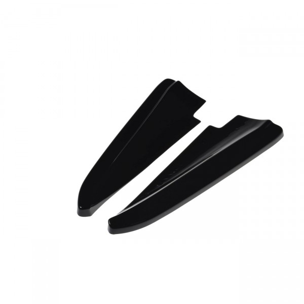 Heck Ansatz Flaps Diffusor für MASERATI QUATTROPORTE MK.6 vor Facelift schwarz Hochglanz