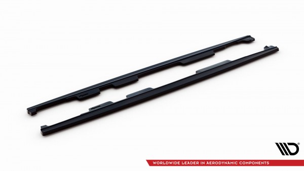 Seitenschweller Ansatz für Mercedes-AMG GT / GT S C190 Facelift schwarz Hochglanz