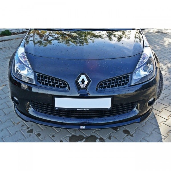 Front Ansatz für RENAULT CLIO III RS schwarz Hochglanz