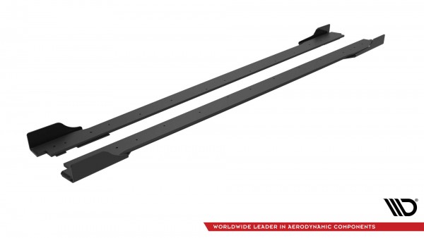 Street Pro Seitenschweller Ansatz für + Flaps Hyundai Veloster N Mk2 schwarz Hochglanz