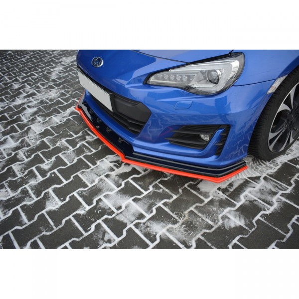 Front Ansatz passend für V.4 SUBARU BRZ FACELIFT schwarz Hochglanz