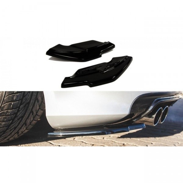 Heck Ansatz Flaps Diffusor für Audi S3 8P / S3 8P FL schwarz Hochglanz