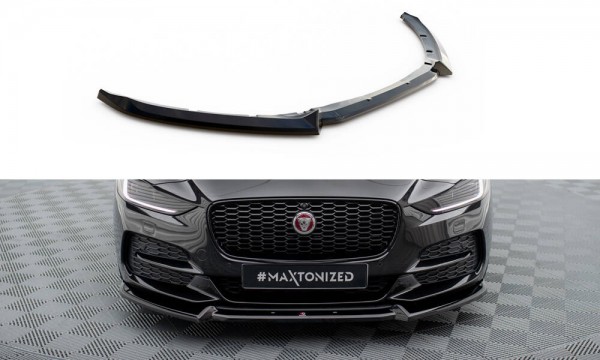 Front Ansatz V.2 für Jaguar XE X760 Facelift schwarz Hochglanz