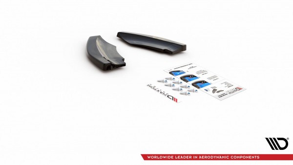 Heck Ansatz Flaps Diffusor für Mini Countryman Mk2 F60 JCW schwarz Hochglanz