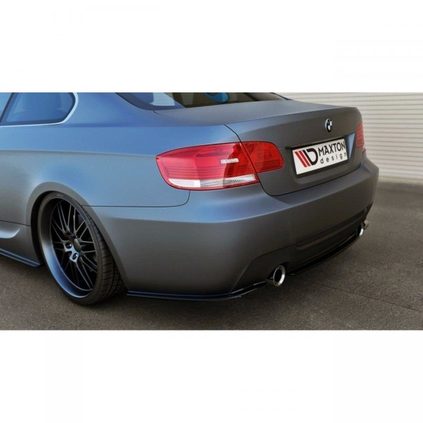 Mittlerer Diffusor Heck Ansatz passend für BMW 3er E92 M Paket schwarz Hochglanz