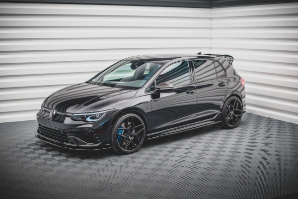 Seitenschweller Ansatz für V.1 für Volkswagen Golf R Mk8 schwarz Hochglanz