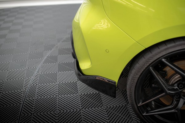 Heck Ansatz Flaps Diffusor V.1 für2 BMW 1er M-Paket / M135i F40 schwarz Hochglanz