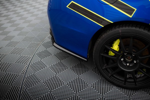 Heck Ansatz Flaps Diffusor V.2 für Subaru WRX STI Mk1 schwarz Hochglanz