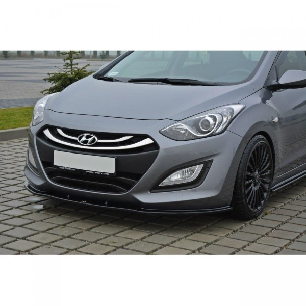 Front Ansatz passend für Hyundai i30 mk.2 schwarz Hochglanz