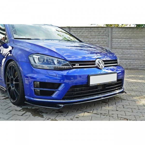 Front Ansatz V.2 für VW Golf 7 R / R-Line schwarz Hochglanz