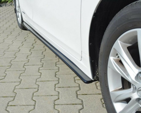 Seitenschweller Ansatz für Lexus CT Mk1 Facelift schwarz Hochglanz