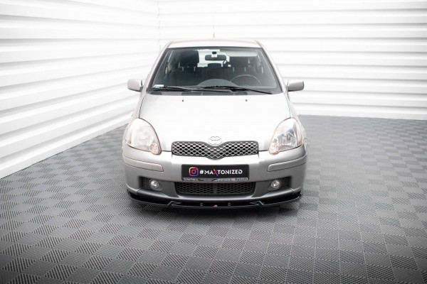 Front Ansatz für Toyota Yaris T-Sport Mk1 Facelift schwarz Hochglanz