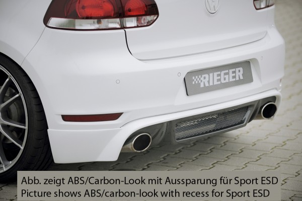 Rieger Heckschürzenansatz VW Golf 6 GTI Diffusor