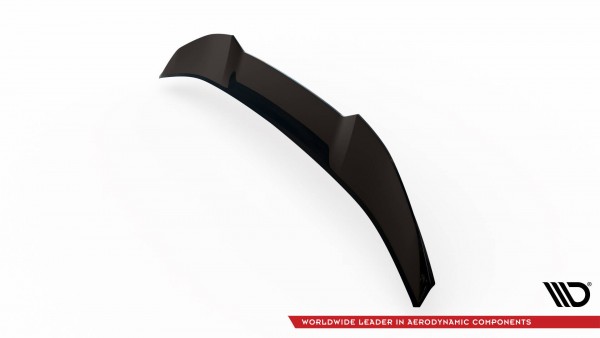 Niedriger Spoiler CAP für 3D Peugeot 408 Mk1 schwarz Hochglanz