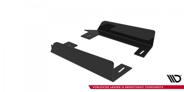 Side Flaps für Mitsubishi Lancer EVO X schwarz Hochglanz