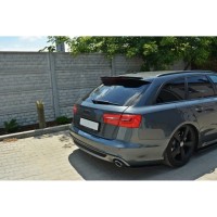 Heck Ansatz Flaps Diffusor für AUDI A6 C7 S-LINE AVANT schwarz Hochglanz Heck Ansatz Flaps Diffusor für AUDI A6 C7 S-LINE AVANT schwarz Hochglanz