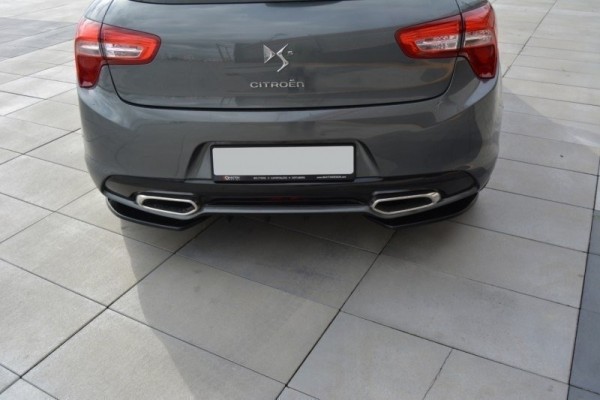 Heck Ansatz Flaps Diffusor für CITROEN DS5 FACELIFT, PREFACE Carbon Look