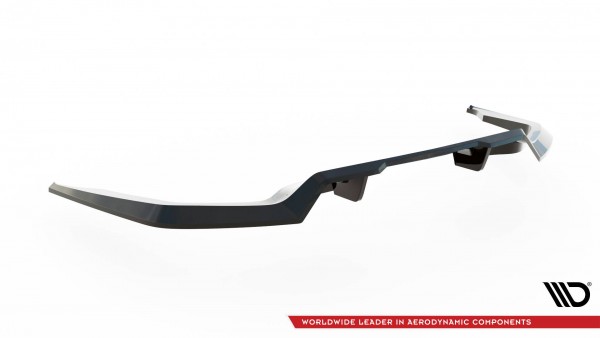 Hinten Splitter (mit einem vertikalem balken) für Honda Civic SI Mk10 schwarz Hochglanz