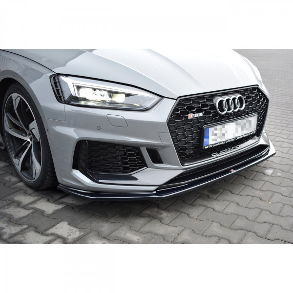 Front Ansatz V.2 für Audi RS5 F5 Coupe / Sportback schwarz Hochglanz