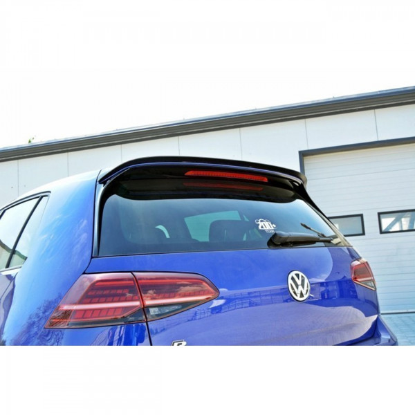 Spoiler CAP V.1 für Volkswagen Golf 7 R / R-Line / GTI schwarz Hochglanz