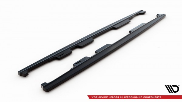 Seitenschweller Ansatz für Mercedes-AMG GT / GT S C190 Facelift schwarz Hochglanz