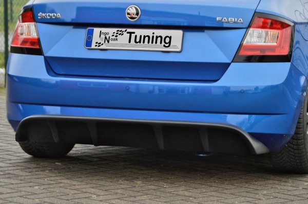 Heckansatz Heckdiffusor aus ABS nicht für Kombi hochglanz schwarz Skoda Fabia III, NJ ab Bj.: 2014-