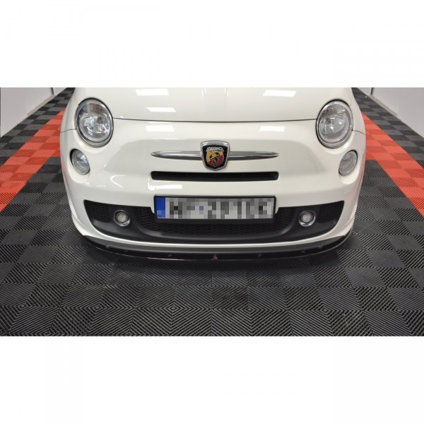 Front Ansatz für FIAT 500 ABARTH MK1 schwarz Hochglanz
