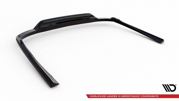 Hinten Splitter (mit einem vertikalem balken) für Mercedes-Benz E W212 Facelift schwarz Hochglanz