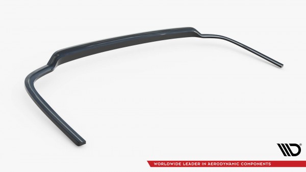 Hinten Splitter (mit einem vertikalem balken) für Volkswagen Caddy Maxi Mk5 schwarz Hochglanz