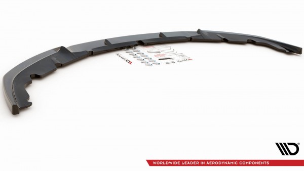 Front Ansatz V.1 für Porsche Panamera Turbo 970 Facelift schwarz Hochglanz