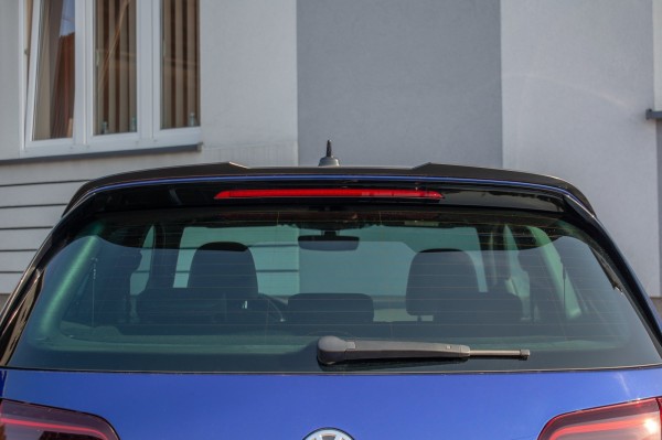 Spoiler CAP V.2 für Volkswagen Golf 7 R / R-Line / GTI schwarz Hochglanz