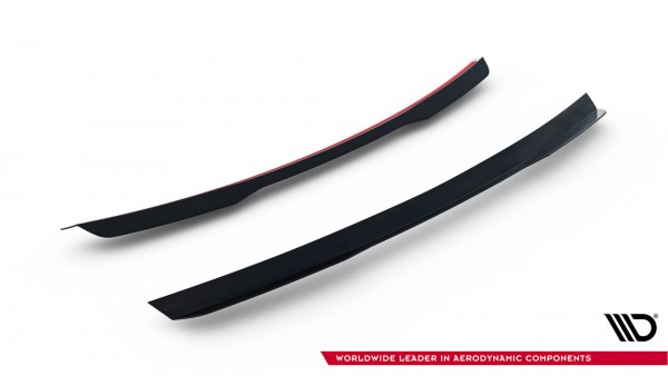 Spoiler CAP für Peugeot RCZ Mk1 / Mk1 Facelift schwarz Hochglanz