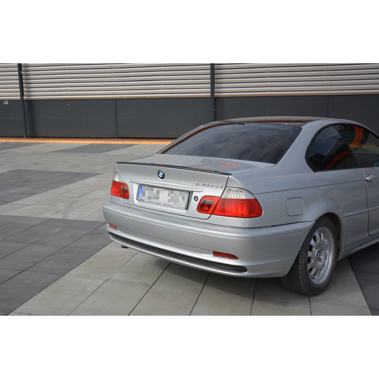 ORIGINAL Heckscheibe Sonnenschutz Spoiler Platinsilber BMW 3er E46