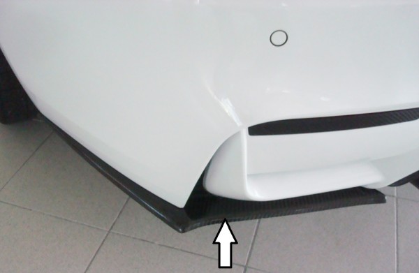 Carbon Heckschürzenansatz links passend für BMW 4er F83 M4 (M3) Cabrio