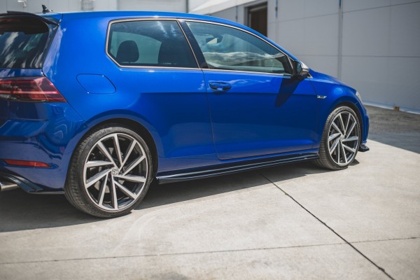 Seitenschweller Ansatz für V.4 VW Golf 7 R / R-Line Facelift Carbon Look