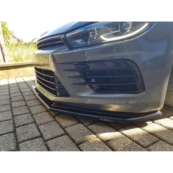 Front Ansatz V.1 für VOLKSWAGEN SCIROCCO MK.3 R FACELIFT schwarz Hochglanz