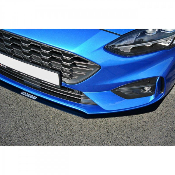 Racing Front Ansatz passend für V.1 (Hochglanz-Schwarz) Ford Focus Mk4 ST-Line schwarz Hochglanz
