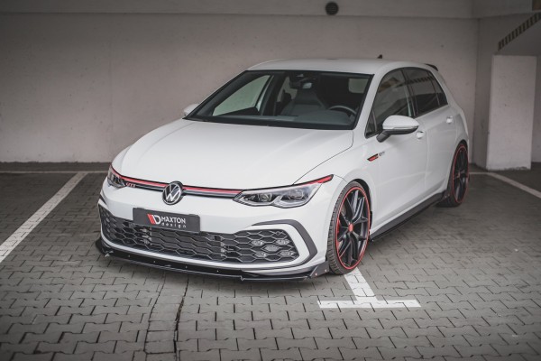 Front Ansatz V.3 +Flaps für Volkswagen Golf 8 GTI