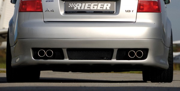 Rieger Heckschürzenansatz Audi A4 (8E) Typ B6 Diffusor