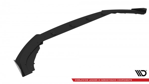 Street Pro Front Ansatz für +Flaps für Volkswagen Golf GTI / GTE / R-Line Mk8 Facelift schwarz Hochg
