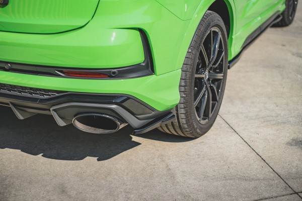 Heck Ansatz Flaps Diffusor für Audi RSQ3 F3 schwarz Hochglanz