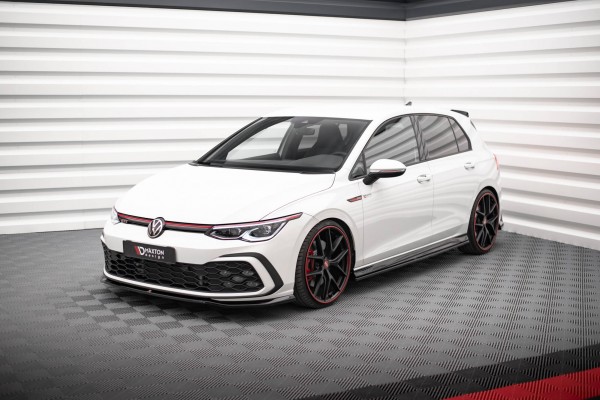 Seitenschweller Ansatz für Volkswagen Golf GTI / GTE / GTI Clubsport / R-Line Mk8 schwarz Hochglanz