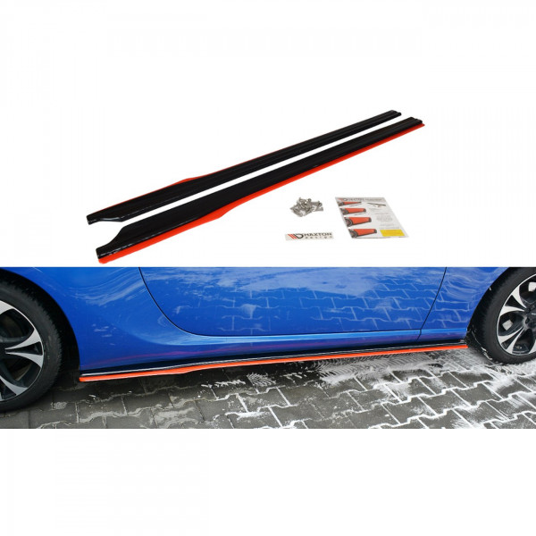Seitenschweller Ansatz passend für V.2 SUBARU BRZ/ TOYOTA GT86 FACELIFT schwarz Hochglanz