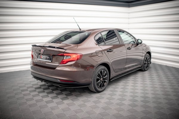 Mittlerer Diffusor Heck Ansatz DTM Look für Fiat Tipo S Limousine Mk1 schwarz Hochglanz