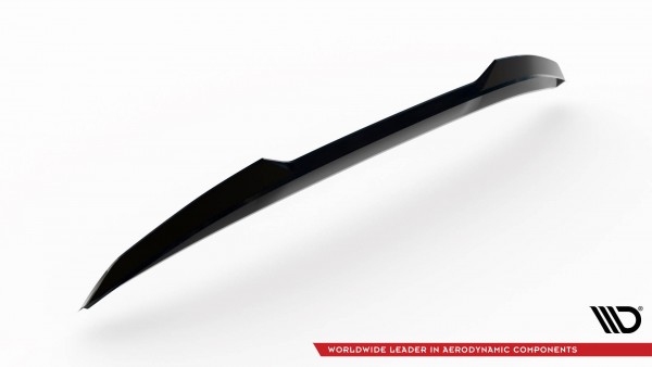 Niedriger Spoiler CAP für 3D Peugeot 408 Mk1 schwarz Hochglanz
