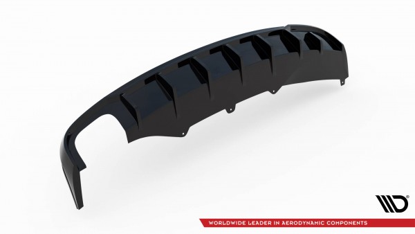 Diffusor Heck Ansatz für Audi A4 B8 (Einseitige Doppelauspuffversion)