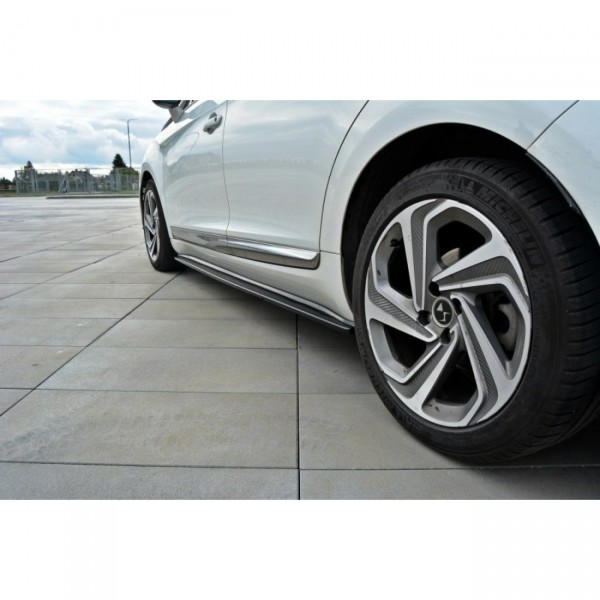 Seitenschweller Ansatz für CITROEN DS5 schwarz Hochglanz