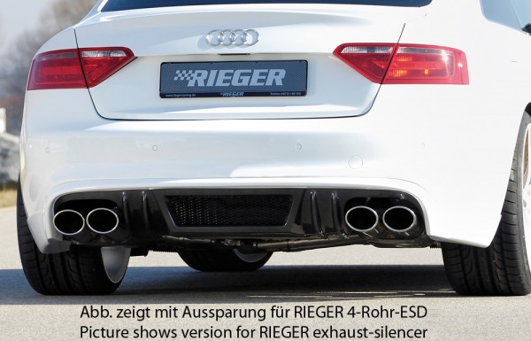 Rieger Heckschürzenansatz Audi A5 (B8/B81) Coupé